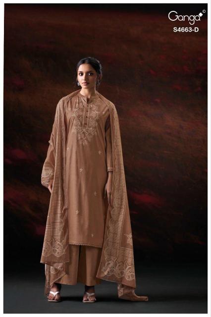 Ganga liyara 4663 wholesale ladies dress material suppliers in surat  - wholesale export